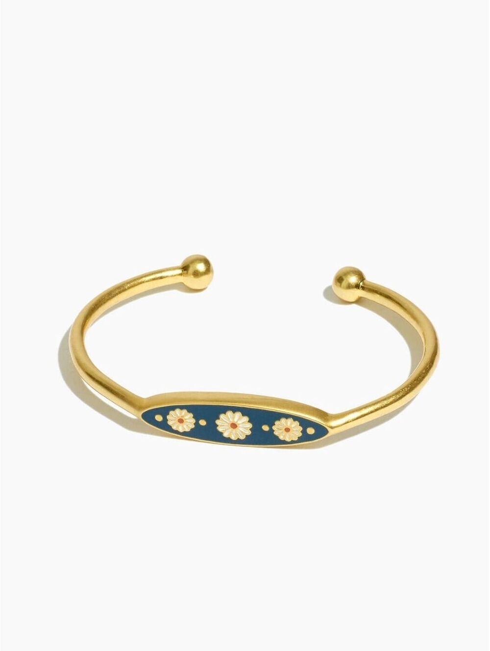 Madewell Daisy Delight Enamel Cuff Bracelet